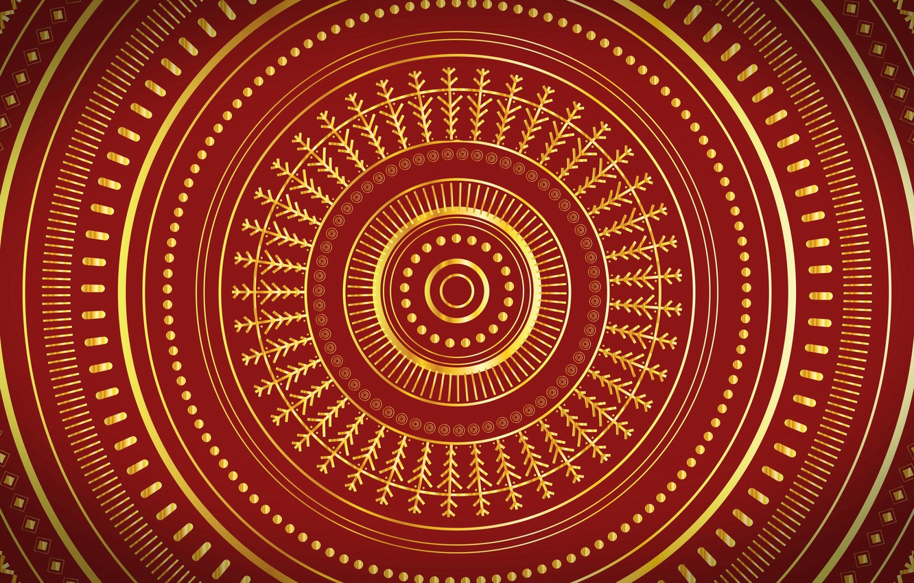 Wallpaper Pattern Round Ring Ornamen Image For Desktop