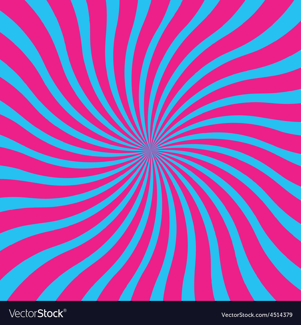 Popular Blue And Pink Twist Rotate Ray Background Vector Image