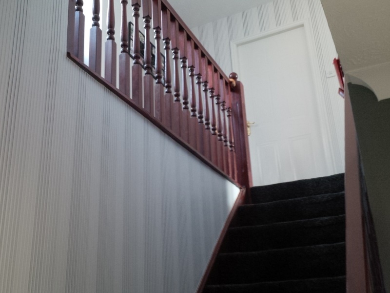 Cheshire Hall Stairs And Landing Wallpaper Painting Work