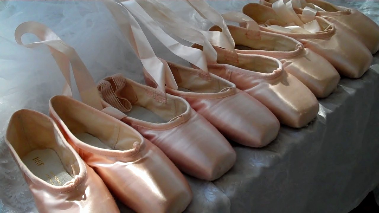 Healing Ministry Ballet Pointe Shoes Line Them Up Wallpaper