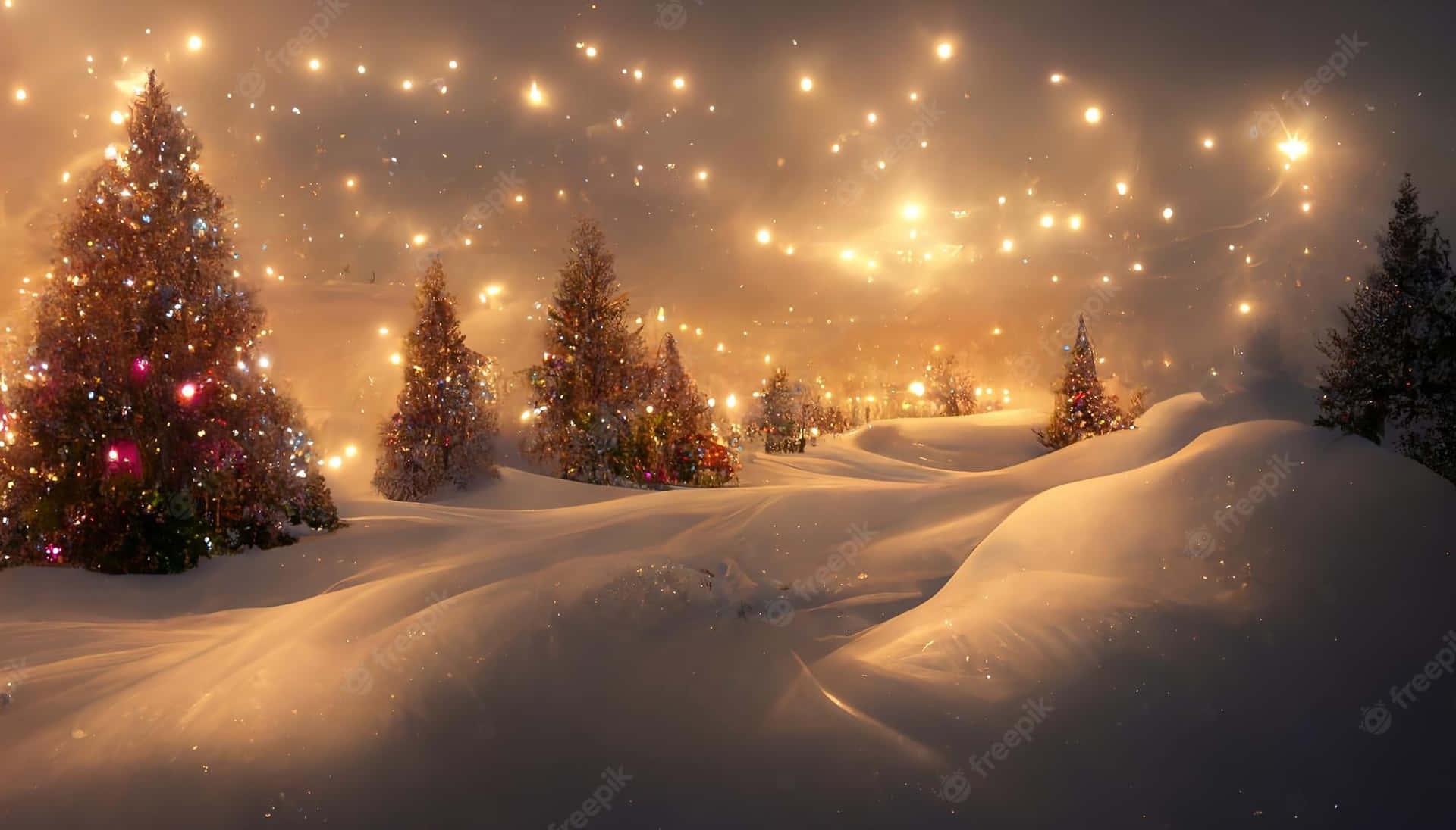 Enjoy The Winter Christmas Ambiance With A Desktop