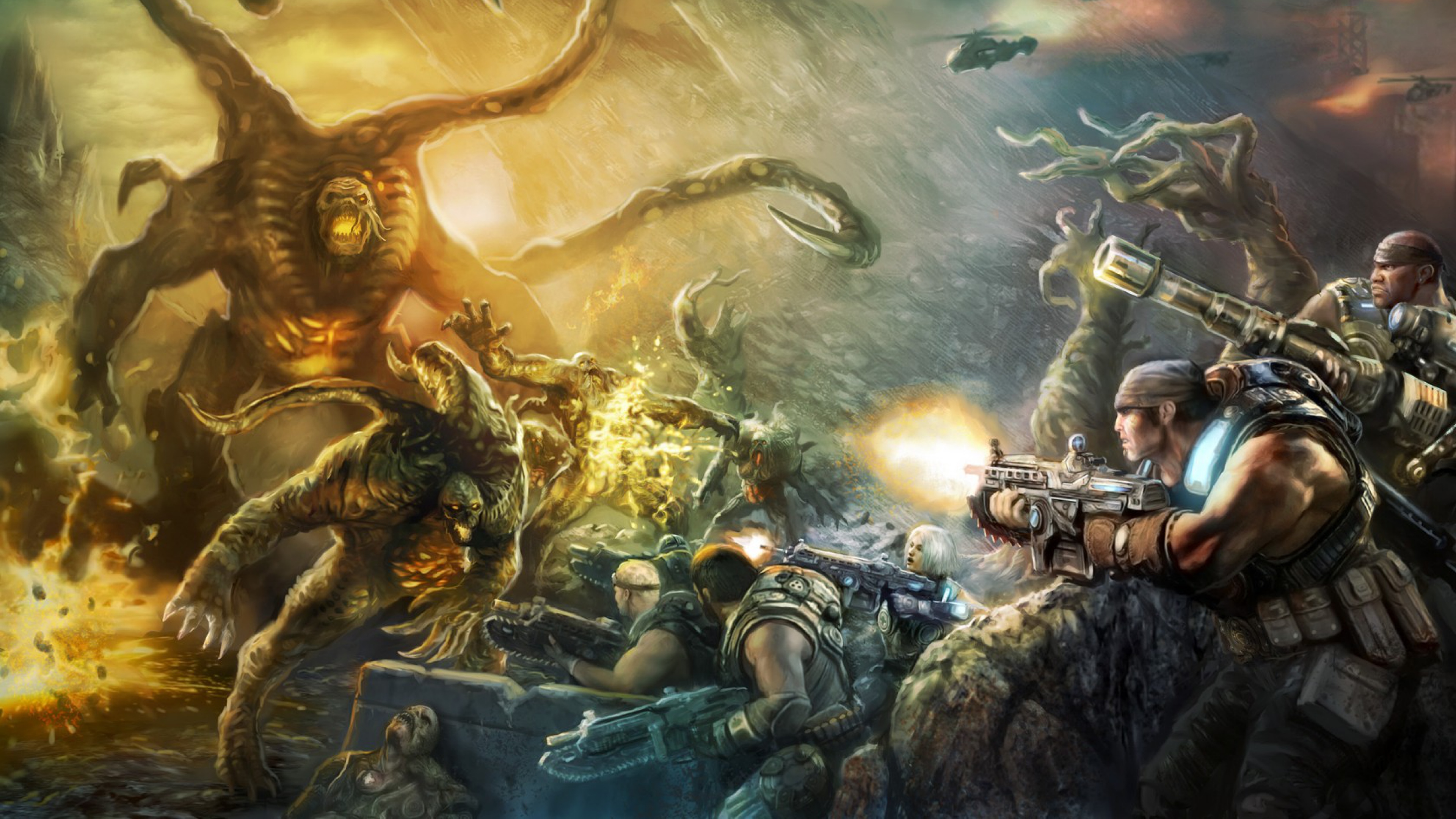 Wallpaper Gears Of War Judgment Art Video Game Epic Games