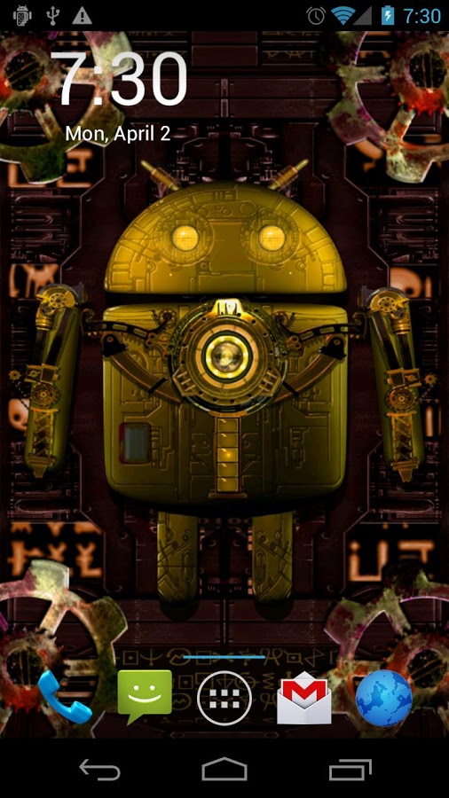 Steampunk Droid Live Wallpaper   Android Apps on Google Play 506x900