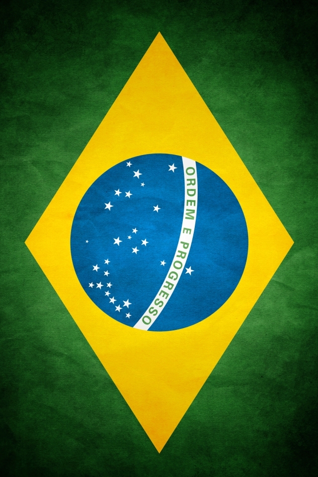 Brazil Flag iPhone HD Wallpaper