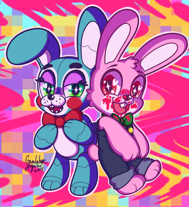 Bonnie Bunny And Robbie Rabbit By Colorgasmfreak