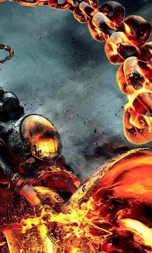 Hell Fire Skull Rider HD Hq Wp S Jpg