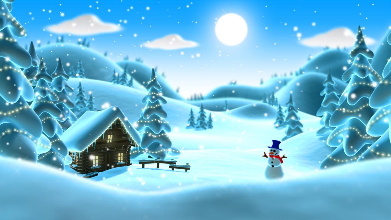 Winter Snow Cartoon Lwp Pro Screenshot