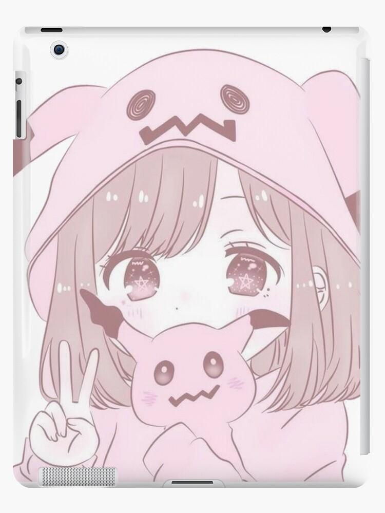 Cute Anime Girl Soft Aesthetic iPad Case Skin for Sale by Merch