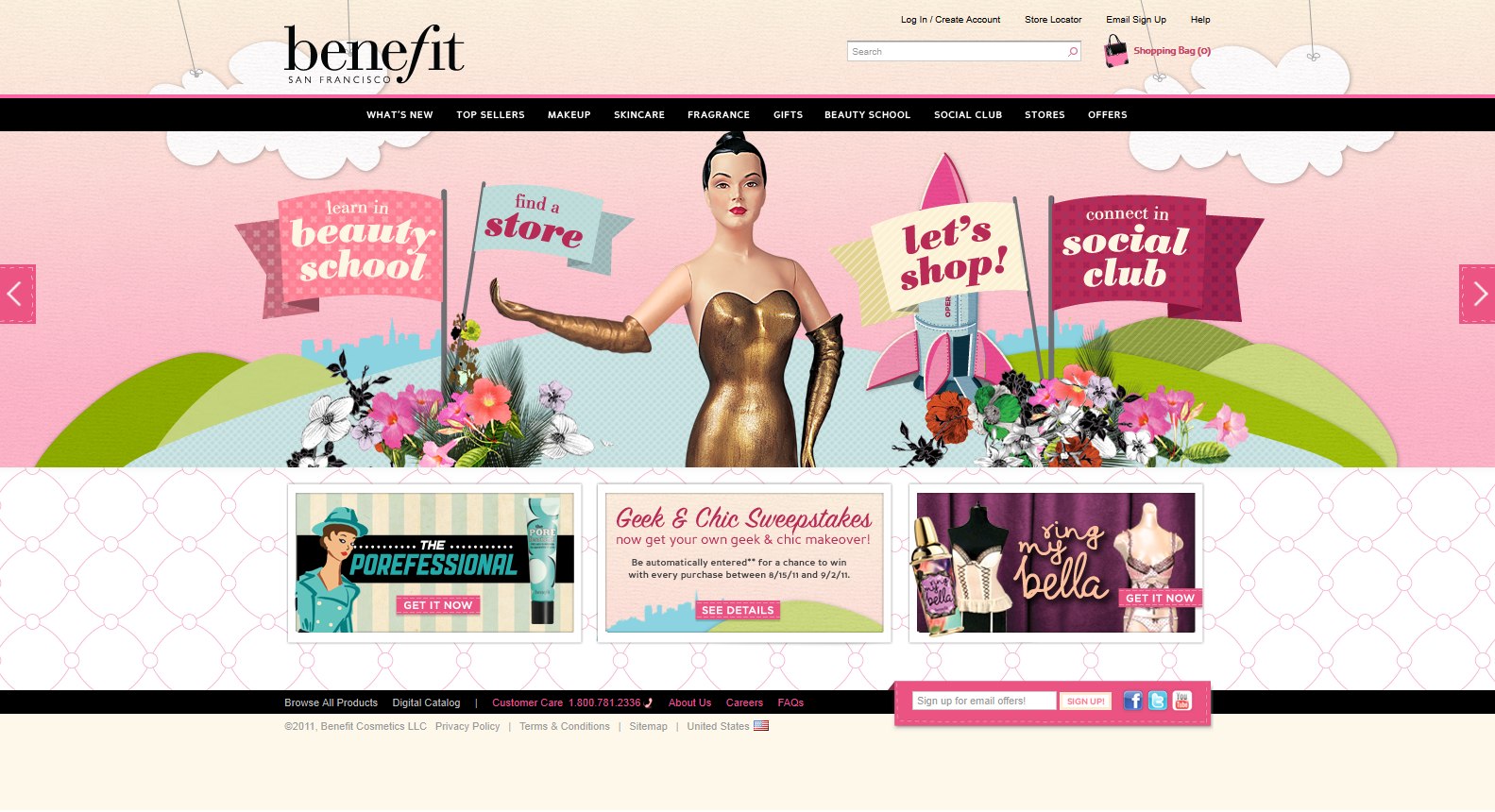 Benefit Cosmetics Partners with Fluid to Create a Playful Online