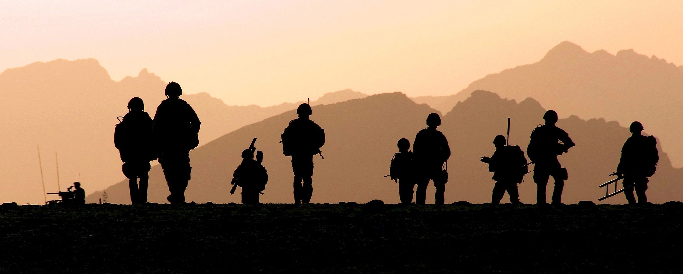 Military Silhouette Royal Marines Wallpaper HD