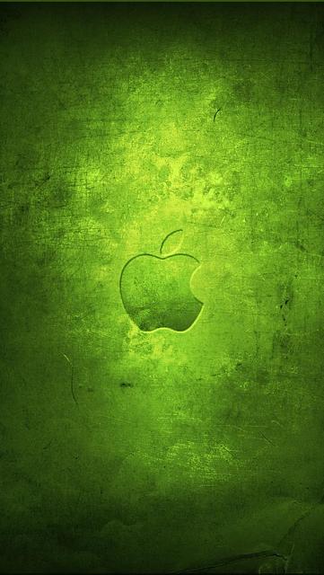 Show Us Your iPhone 5c Lock Screen Green Apple Wallpaper Jpg