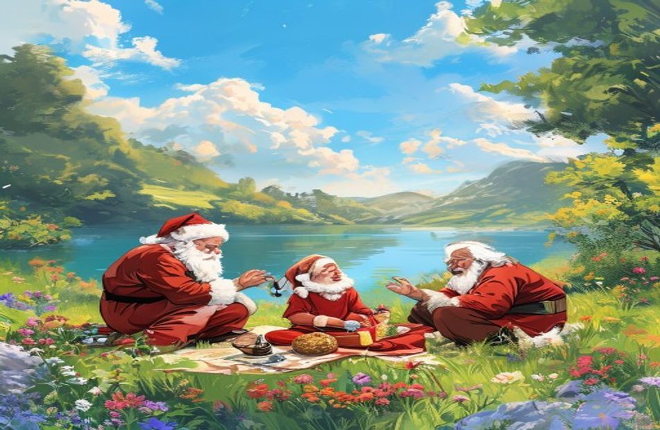 Santa Banta Nature Wallpaper
