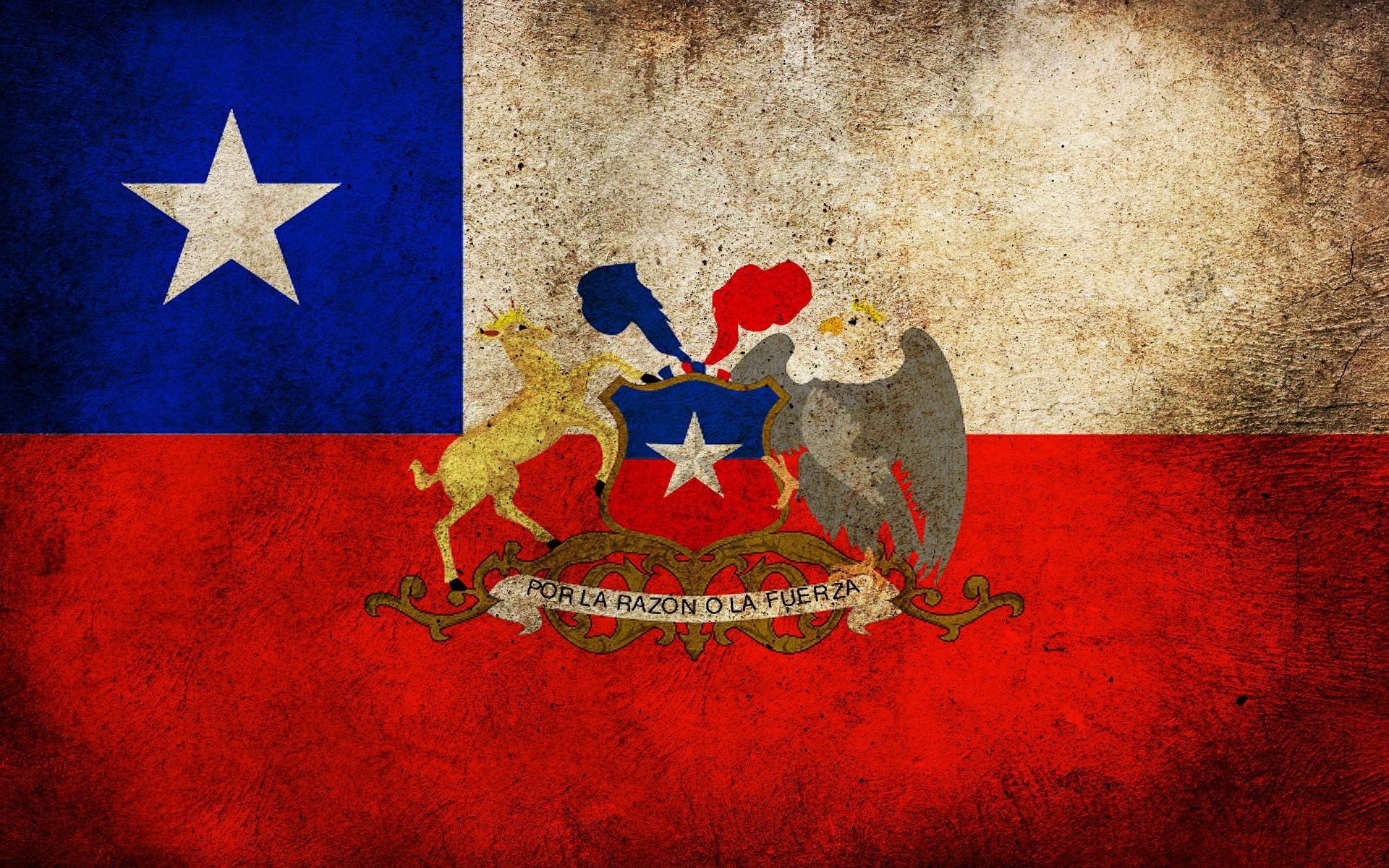 Bandera Chile Sudamerica Wallpaper