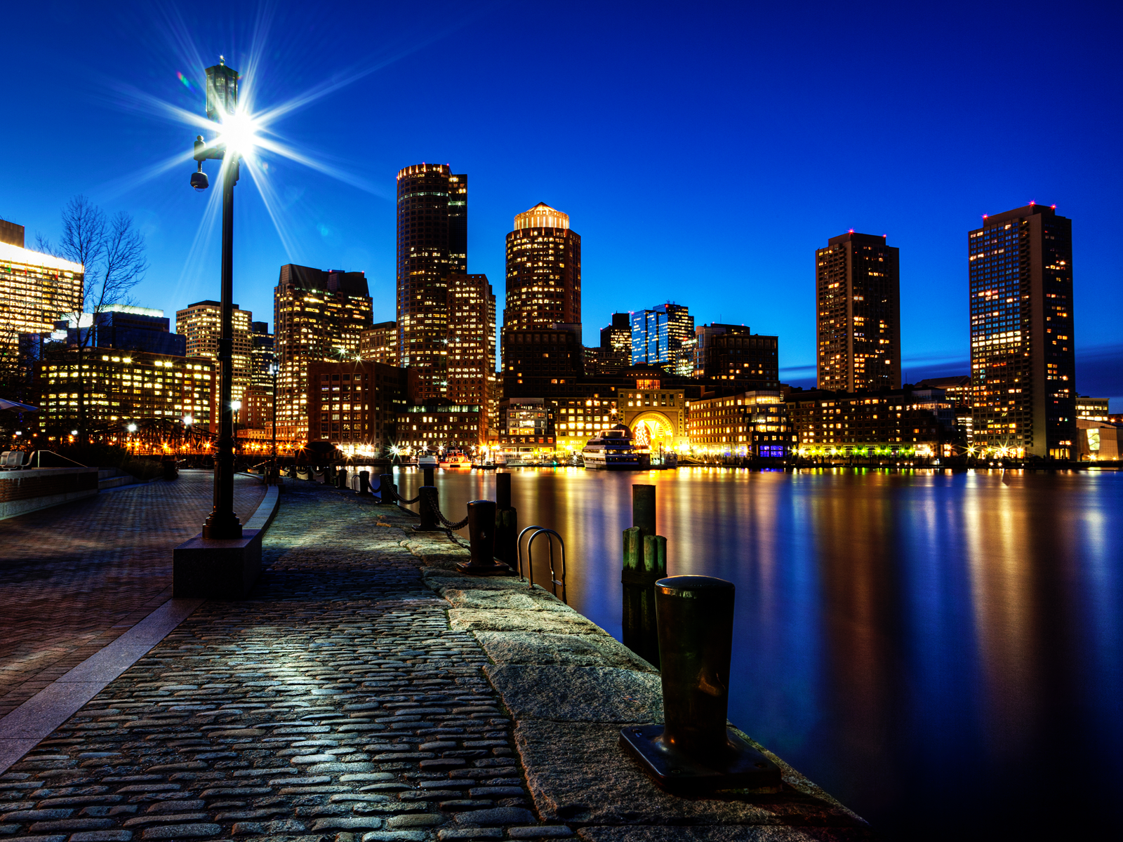 Boston Night Skyline wallpaper Conservatives See a Future America