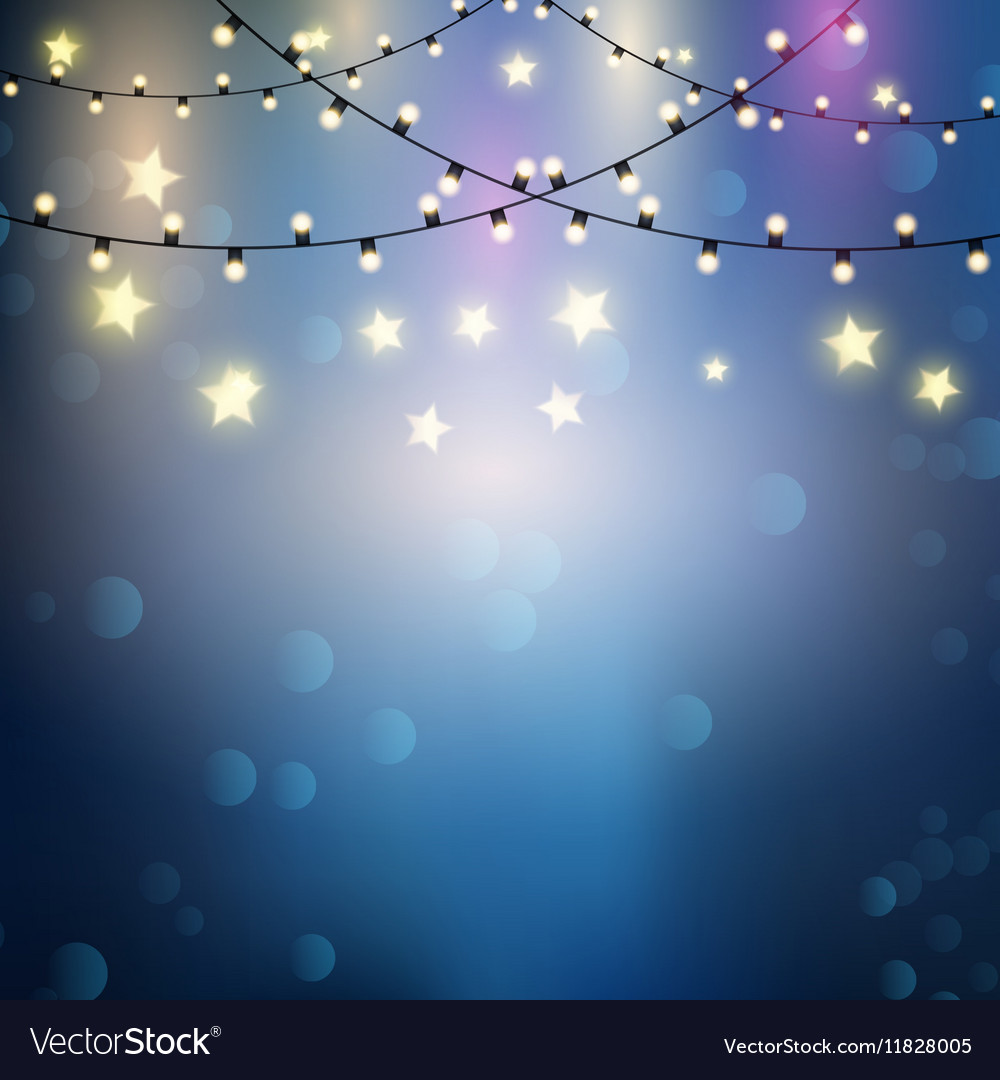 Christmas Lights Background Royalty Vector Image