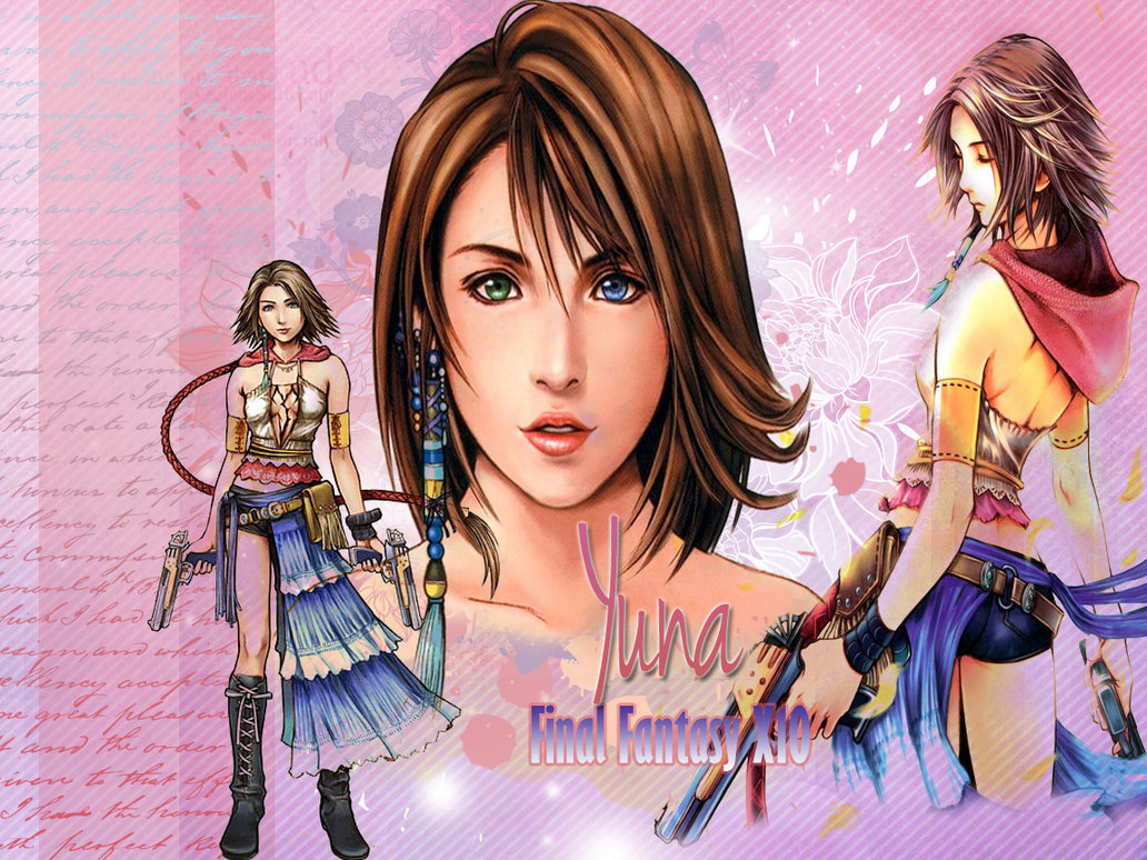 Yuna Final Fantasy Wallpaper by AzusaRoseXD on