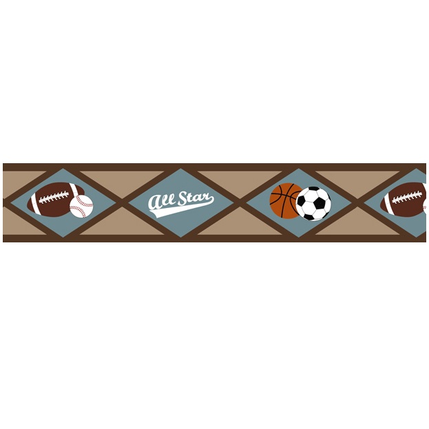 Free download nursery wallpaper border Sports Wallpaper Border [623x623