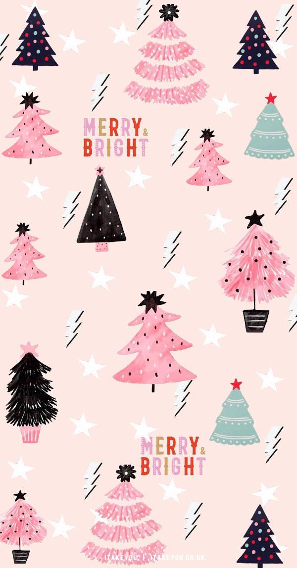 Preppy Christmas Wallpaper Ideas Variety Trees