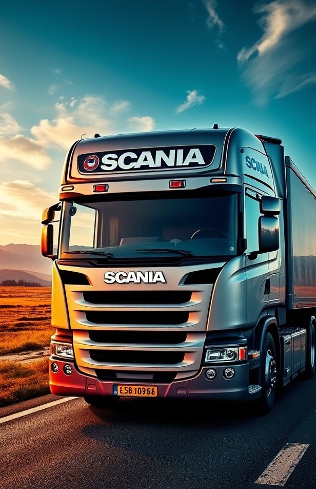Scania V8 Logo Wallpaper