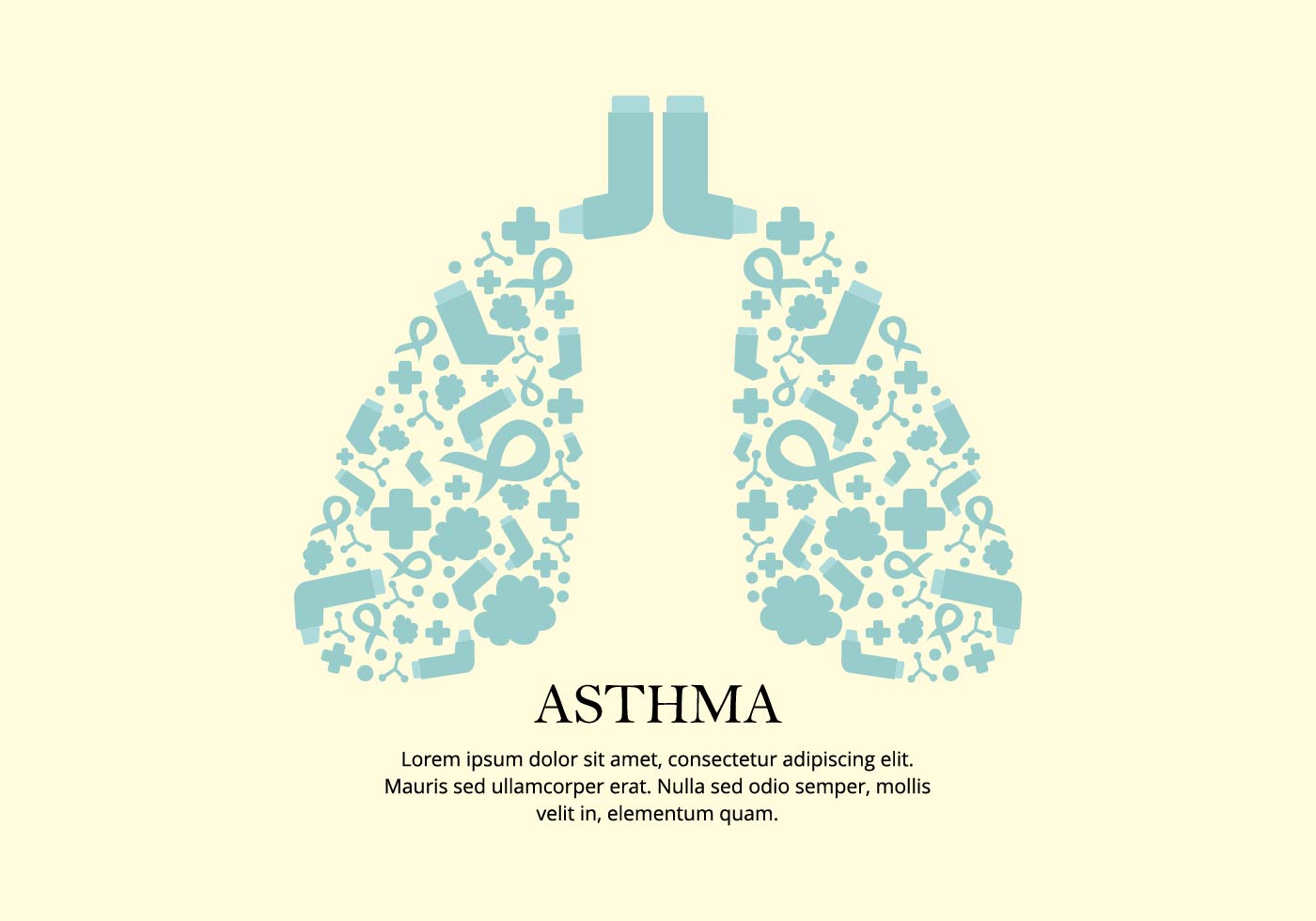 Asthma Remedy Vector Background Vectors Clipart