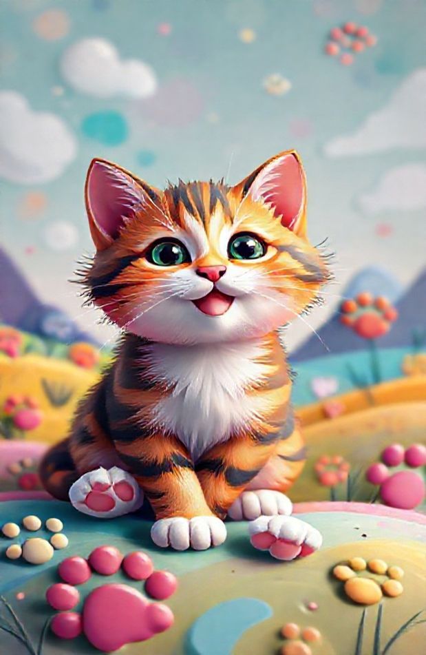 3d Cat Wallpaper