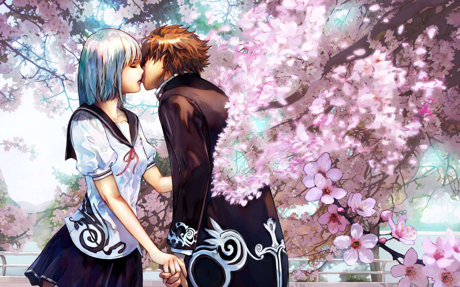 Cute Romantic Anime Couples Wallpaper HD