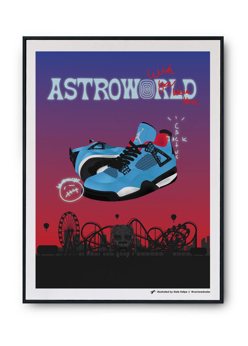 Air Jordan Travis Scott Cactus Jack Poster Astroworld