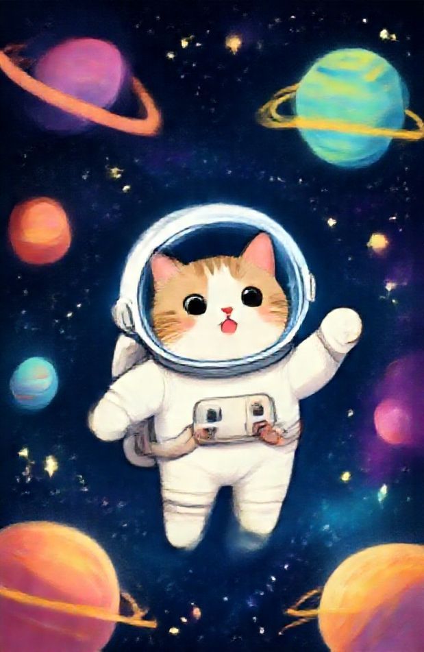 Space Cat Wallpaper