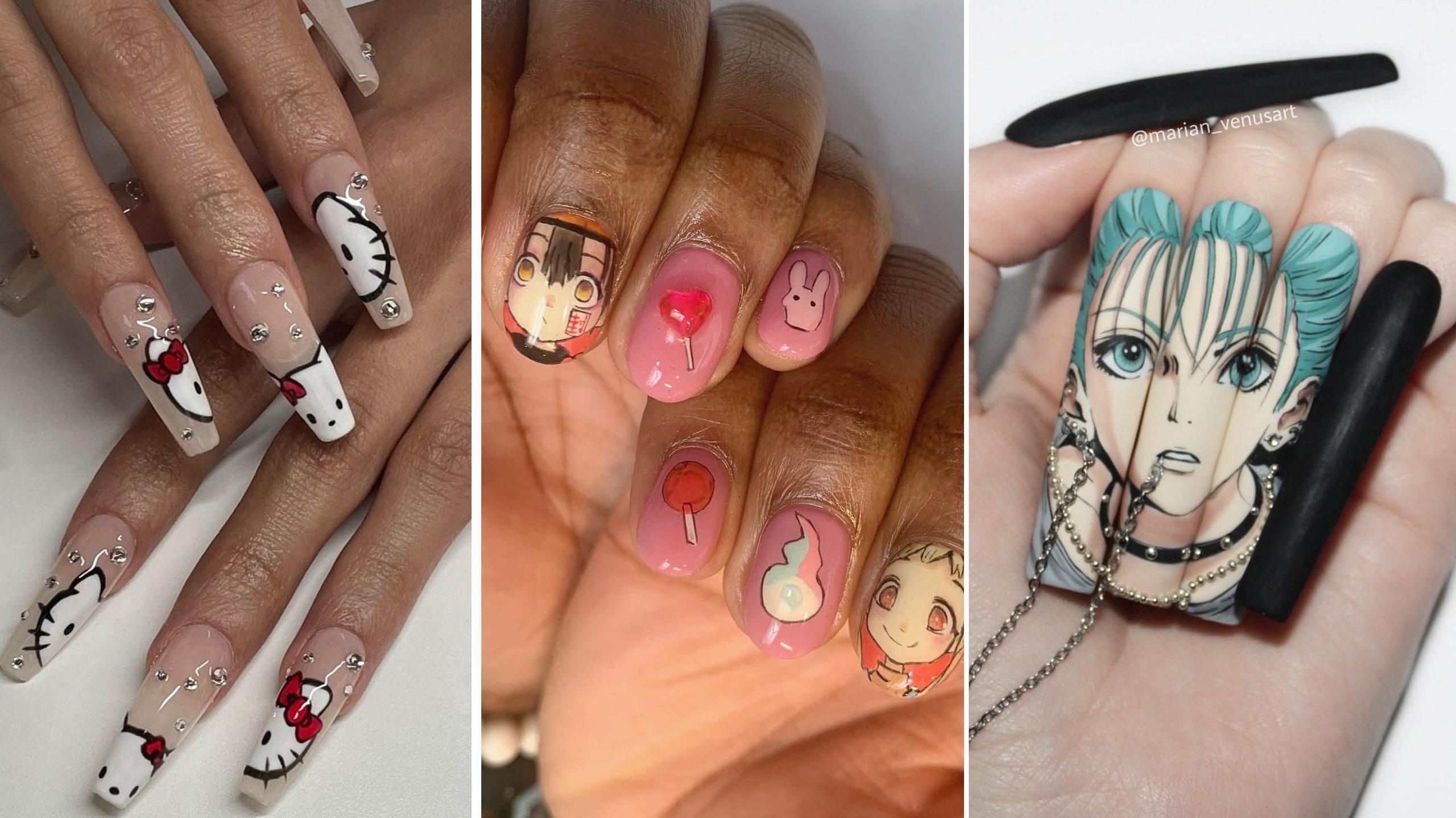  Anime Nail Art Ideas That Look Like They Were Pulled Off Your
