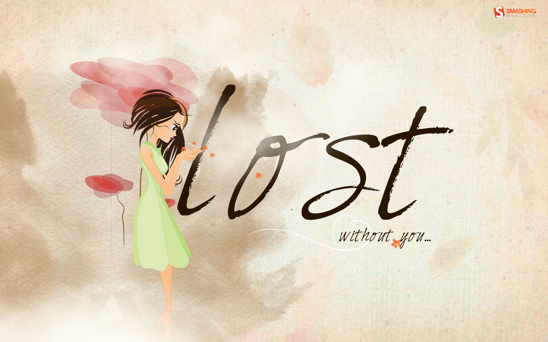 Lost Without You Wallpaper Stock Photos