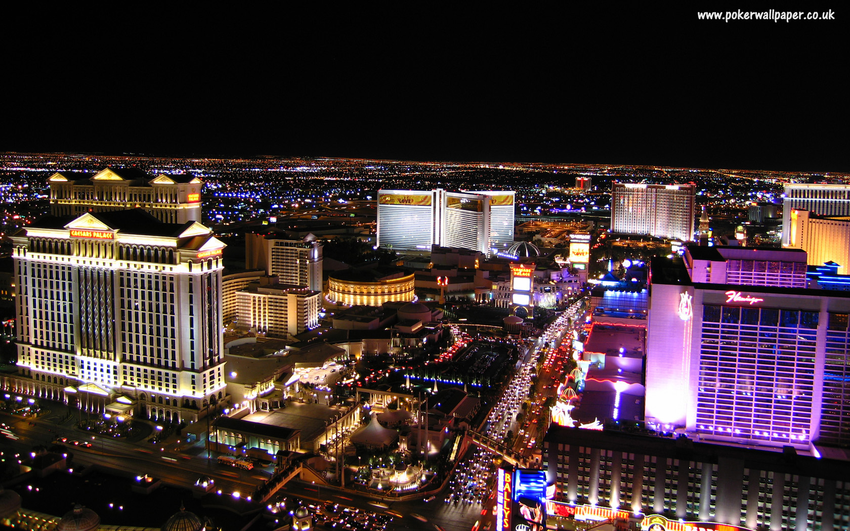 Las Vegas At Night Poker Wallpape