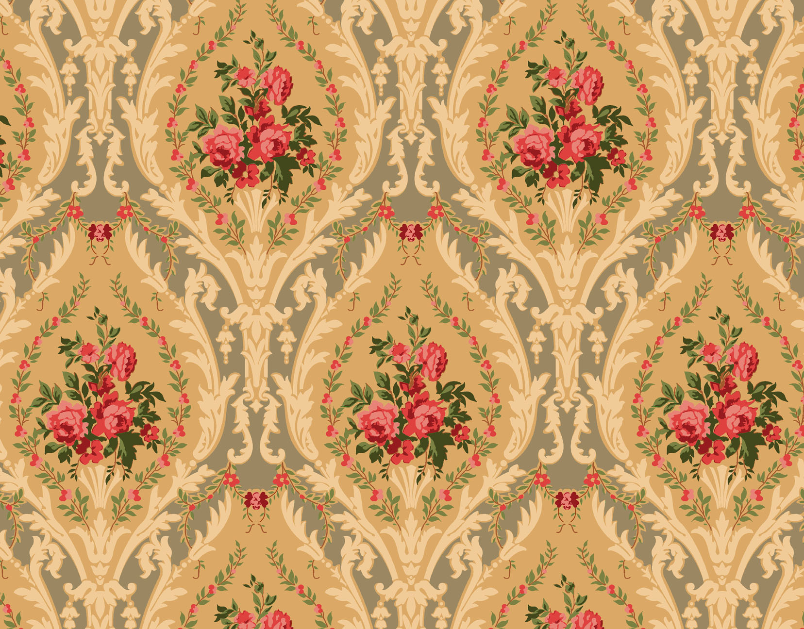 Late Victorian Early Arts And Crafts Historic Wallpaper