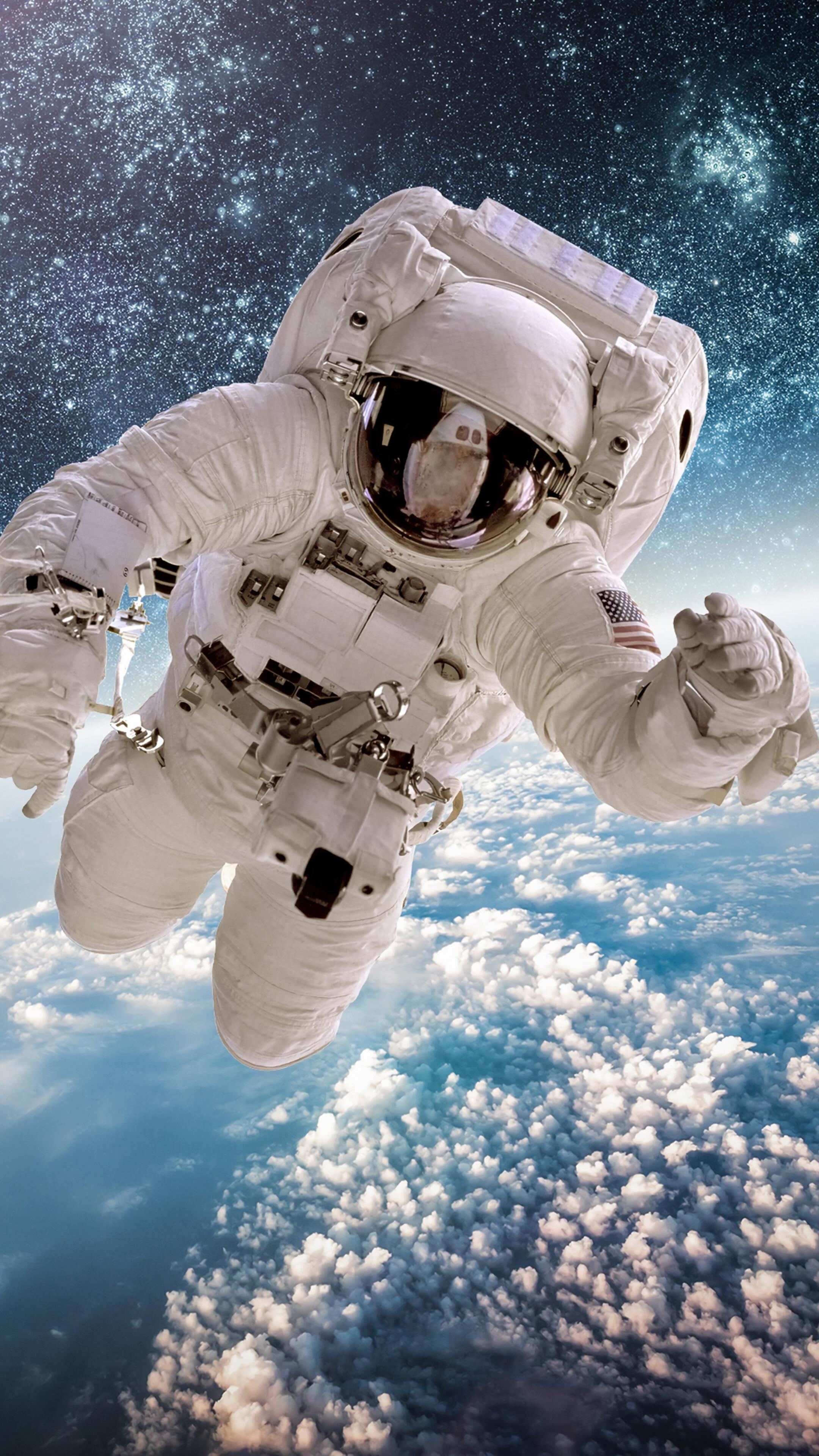 Astronaut Earth Space Wallpaper iPhone Phone 4k 20f