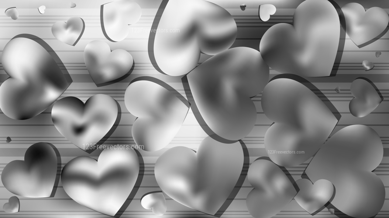 Grey Heart Wallpaper Background