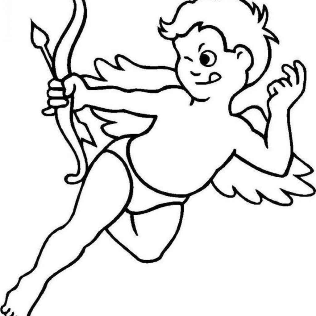 Cupid Coloring HD Wallpaper Printable S For Kids And