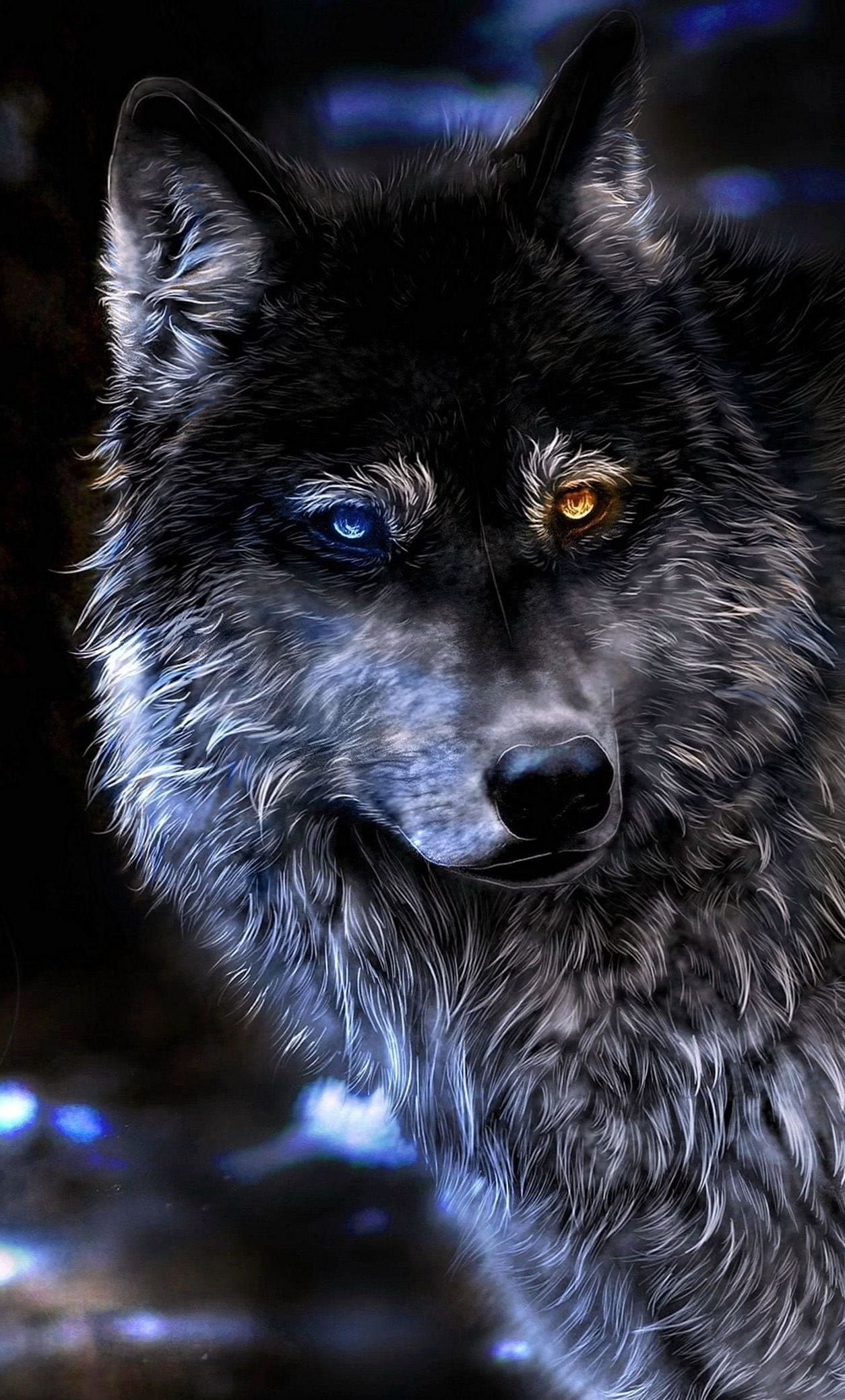 Angry Wolf Wallpaper 4k iPhone Pro