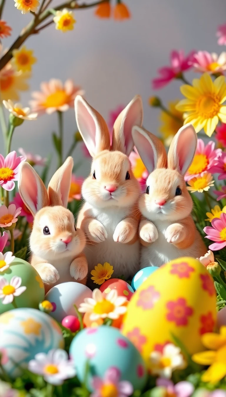 Easter Bunny Wallpaper Background