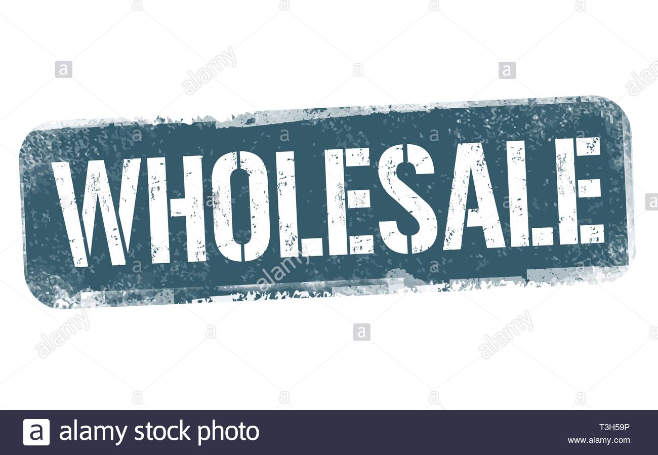 Wholesale Sign Or Stamp On White Background Vector Illustration