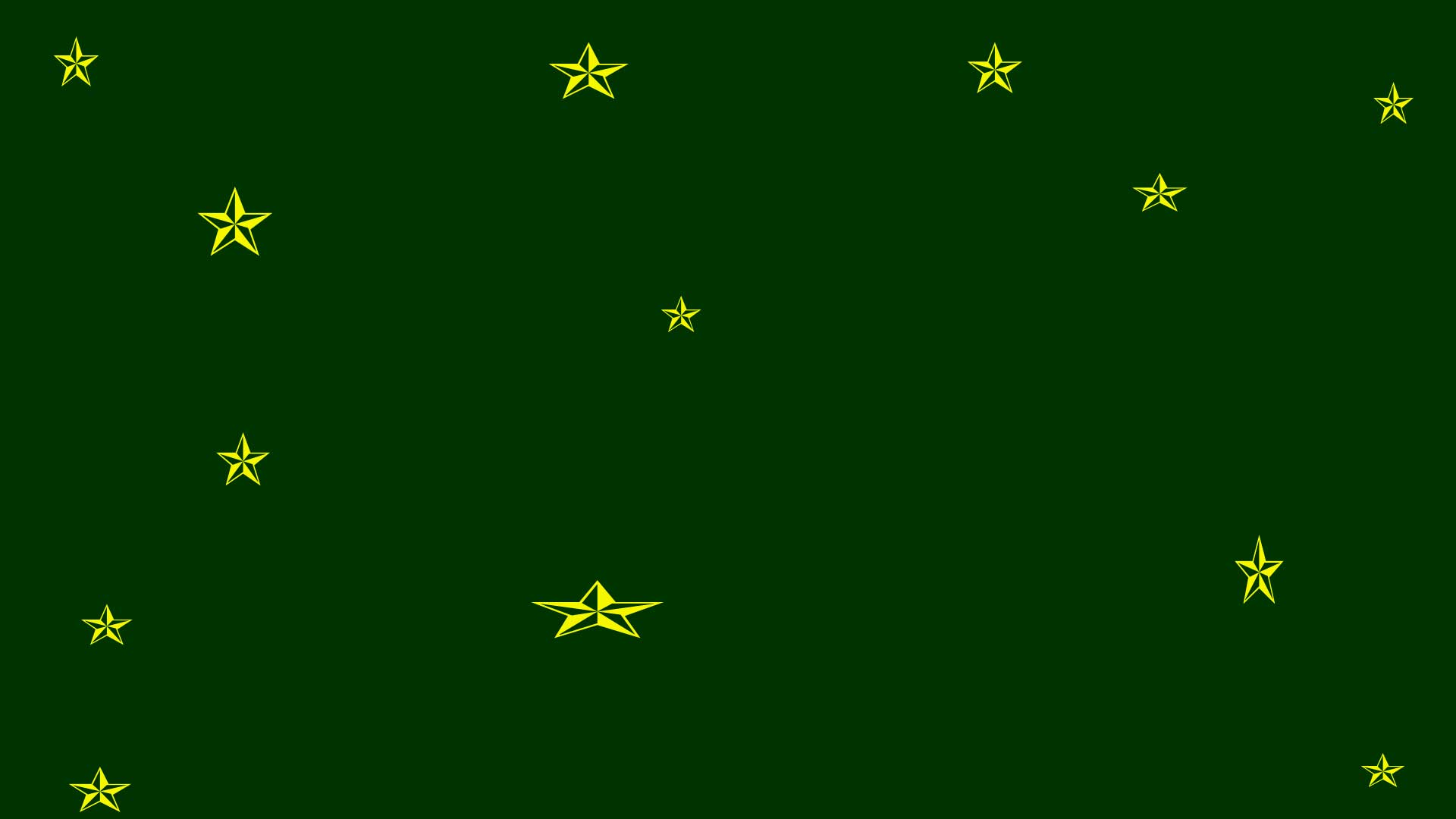 Dark Green Background Gold Stars