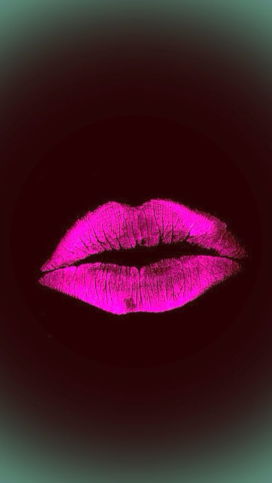 Hot Lips Pinkie Promise In Neon Wallpaper