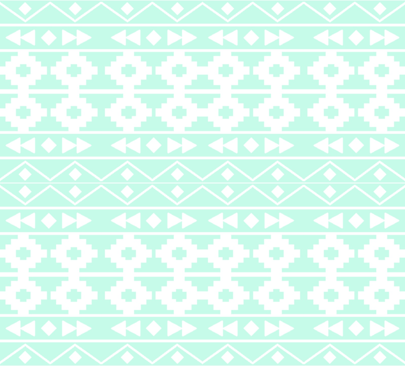 Mint Green Aztec Wallpaper