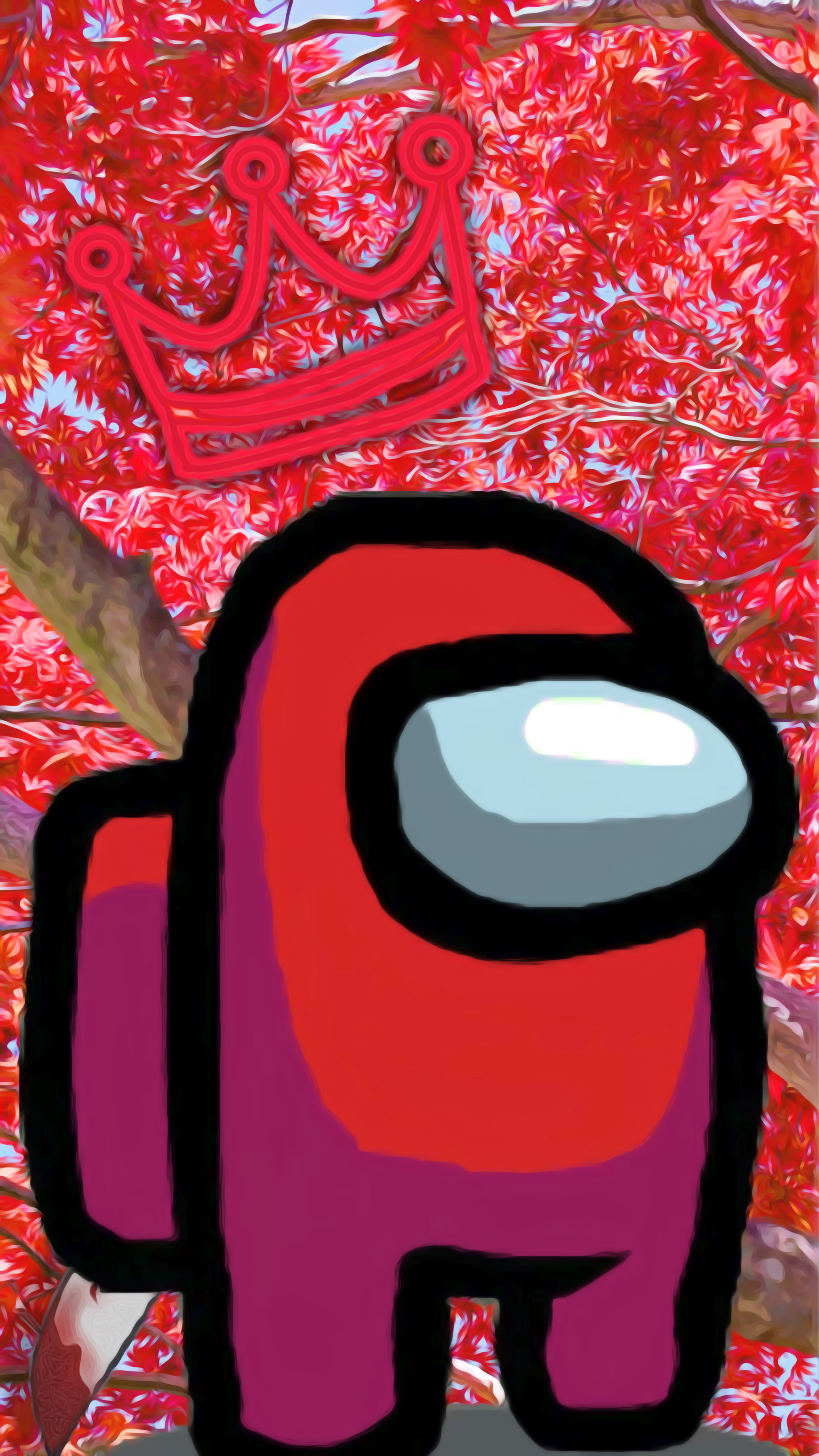 Among Us Red Wallpaper Aesthetic