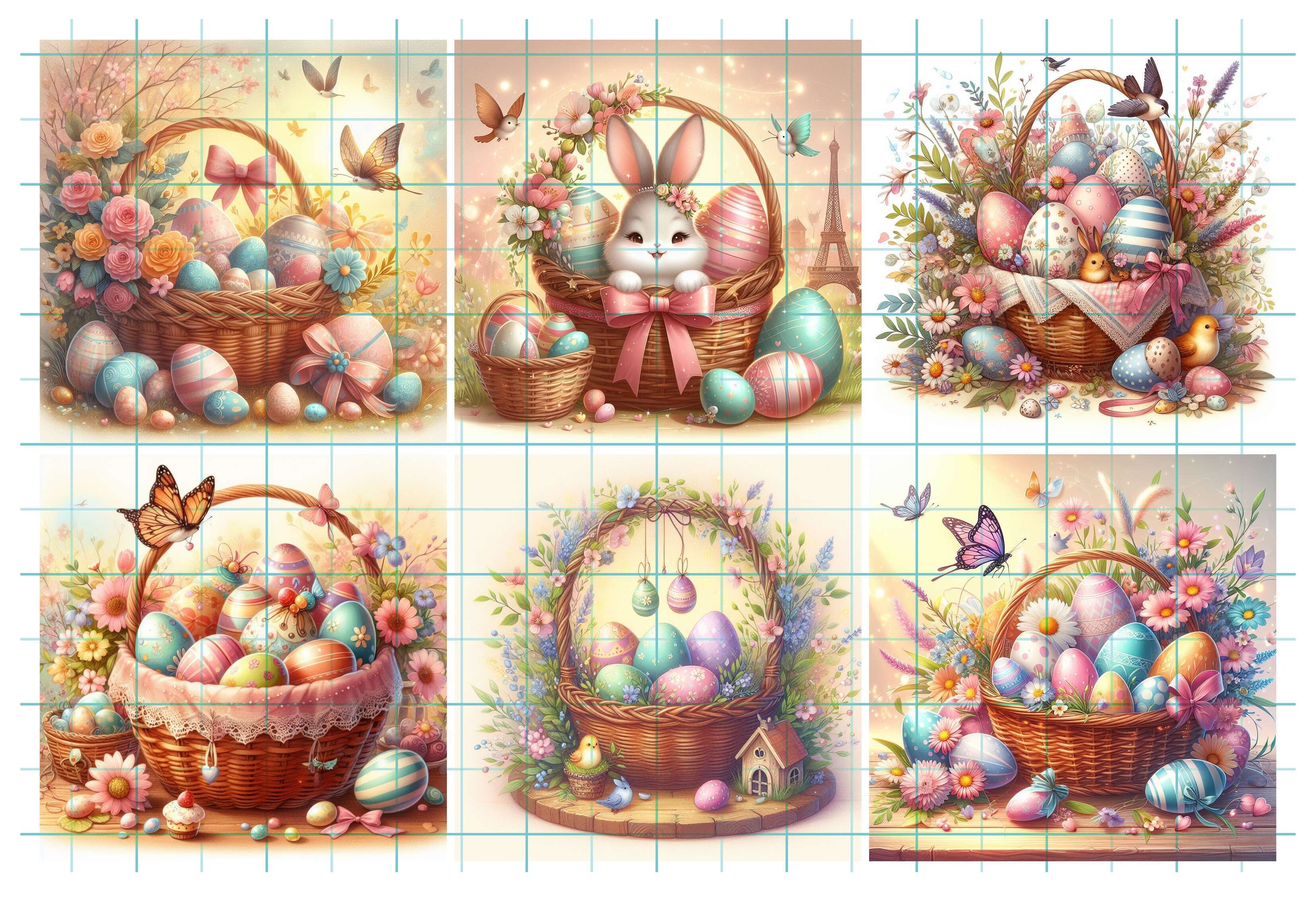 Easter Basket Background Graphic By Hanneaart Wallpaper