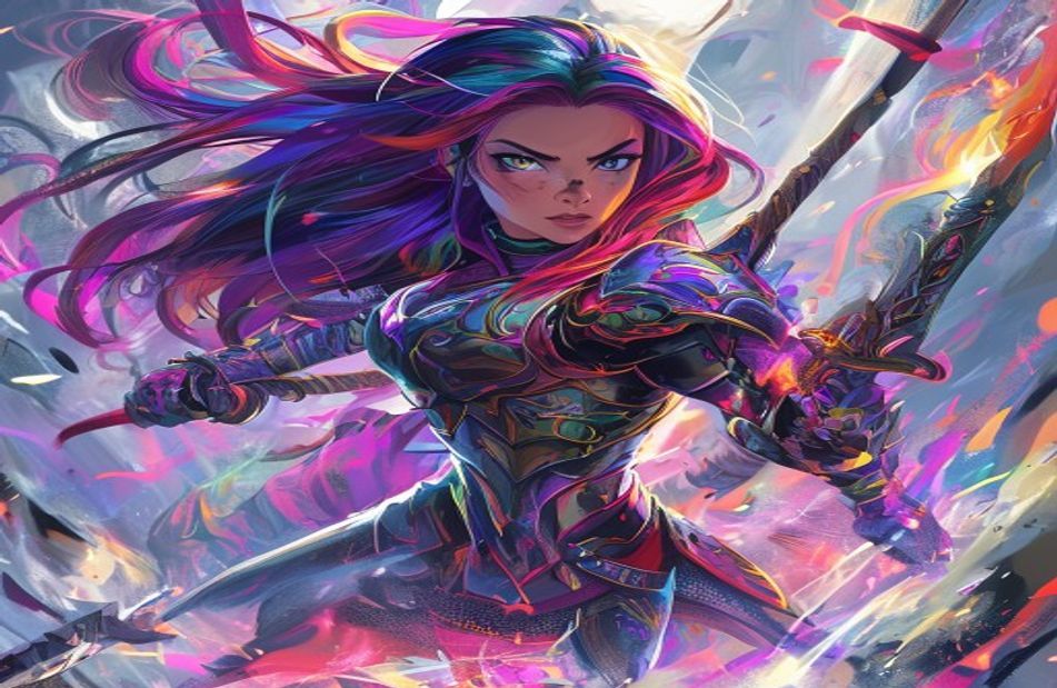 Anime Girl Warrior Wallpaper