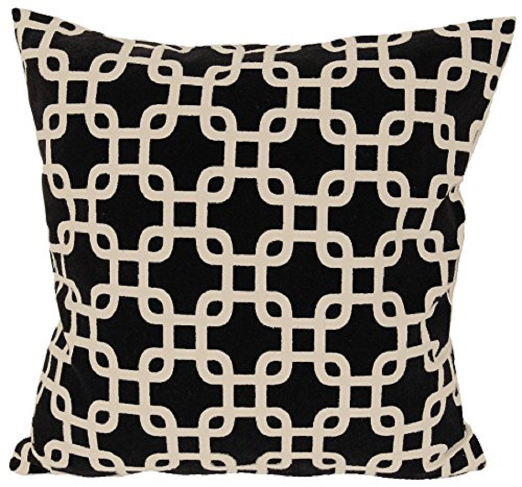 Amazon Pillow Pair With Striking Flocking Accents And