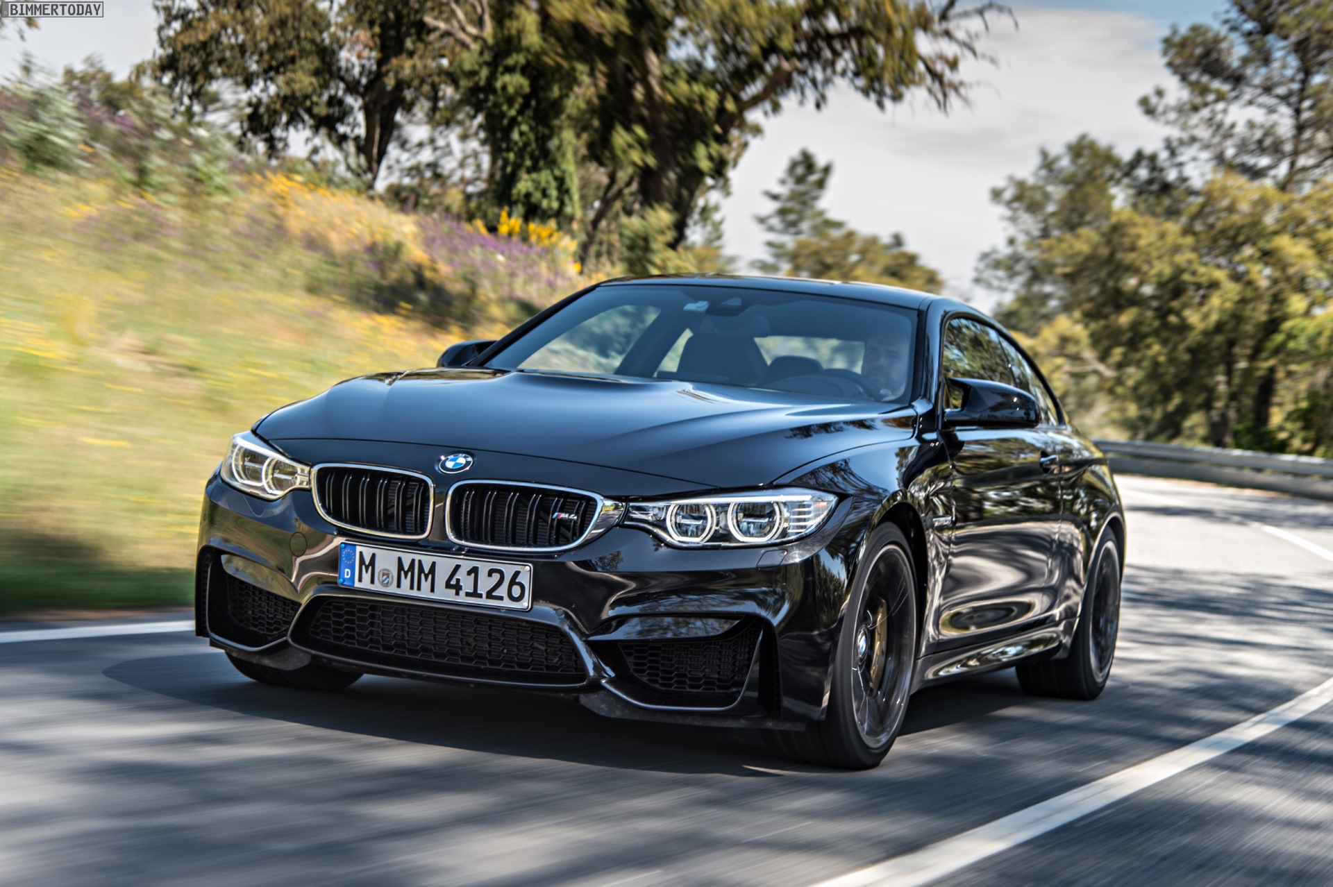 BMW Cars   Wallpapers BMW M4 Coupe in Sapphire Black