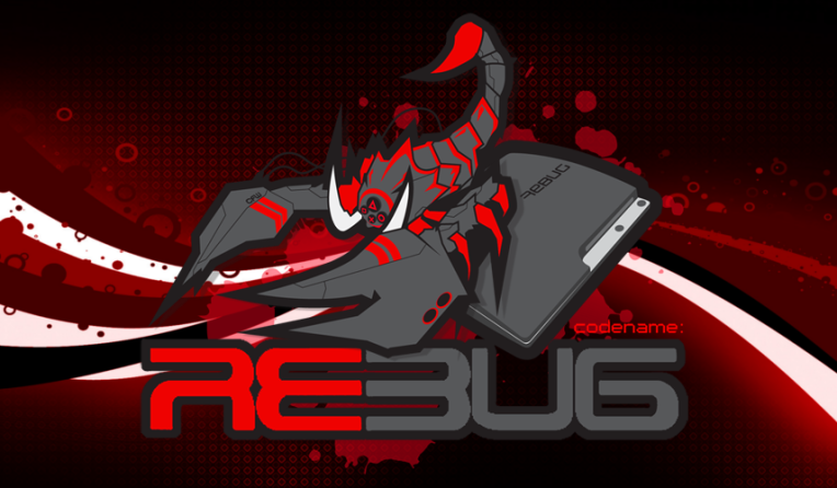 Rebug Custom Firmware Logo Wave Wallpaper