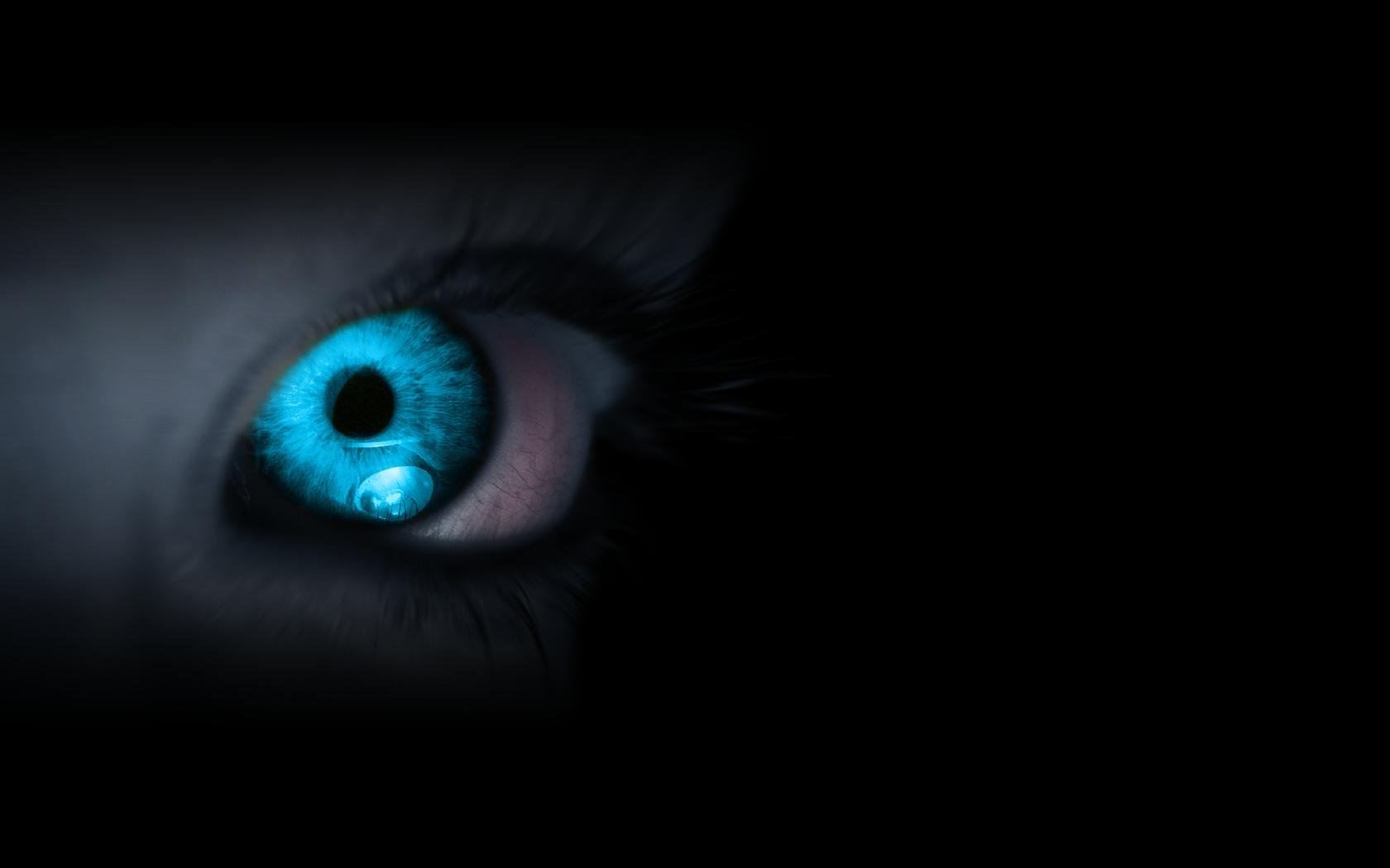 HD Abstract Blue Eye Desktop Wallpaper