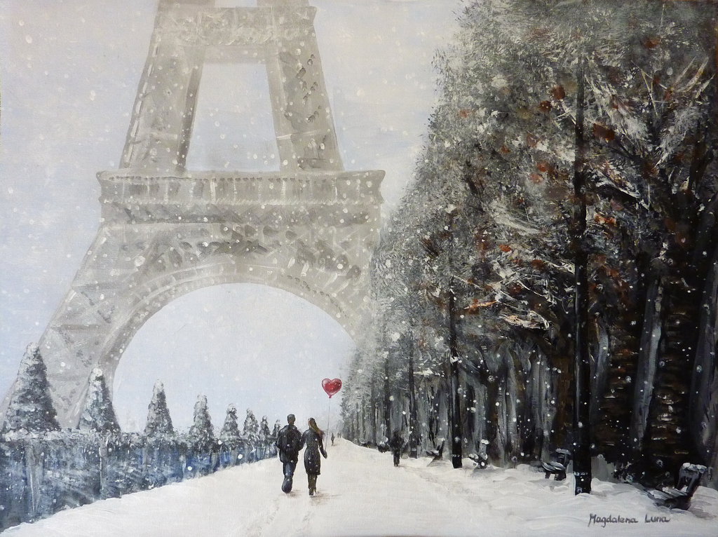 Winter Walk In Paris By Maggielet