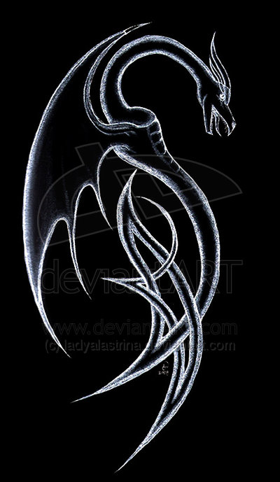 Black And White Dragon Wallpaper Black and white dragon by